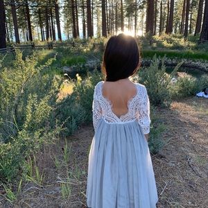 Little girls gray dress